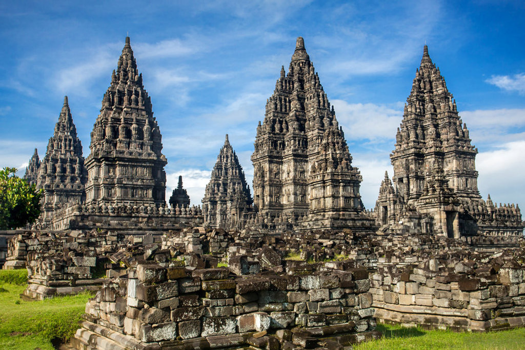 Prambanan-tempelcomplex bij Yogyakarta op Java, hoogtepunten van de groepsrondreis Java & Bali.