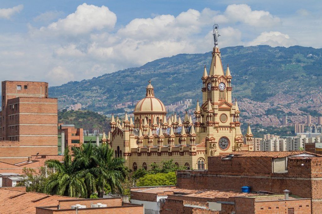 Uitzicht op een groene vallei met mist en hoge palmbomen tijdens een 22-35ers reis in Colombia.