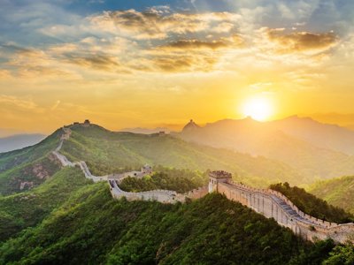 Routekaart van China met reisroute voor de groepsreis   (19 dagen).