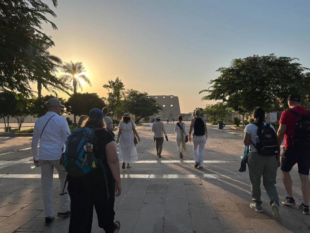 Palmbomen langs de Nijl tijdens de groepsrondreis Egypte Hoogtepunten.