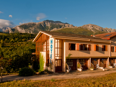 Hotel in de bergen van Nationaal Park Picos de Europa in Spanje.