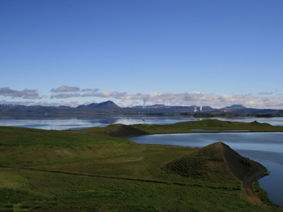 Groene kraters en meren bij Mývatn in Noord-IJsland, Route IJsland dag 9.